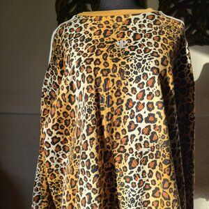 Adidas Cheetah Print Sweatshirt | Size Small / Medium